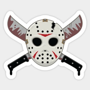 Crystal Lake Slasher Sticker